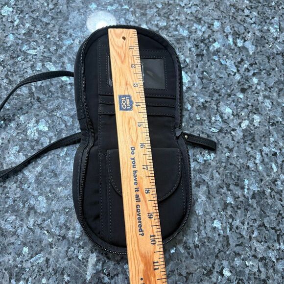 Vera Bradley Quilted Mini Crossbody Wallet Purse – Black – Compact Travel Organi - Picture 5 of 8